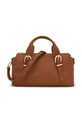 Tous geantă de piele BUCKLES uni maro 2002189243
