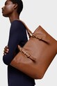 Tous poseta de piele BUCKLES maro 2002189443