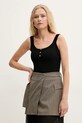 Silvian Heach top ZAUKA slim nero GPP25035TO