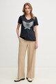 Mos Mosh t-shirt in cotone 170520 blu navy ZS25