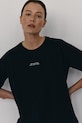 MUUV. t-shirt bawełniany SAD GENERATION WITH HAPPY PICTURES boyfriend.t.shirt.SAD czarny ZS25