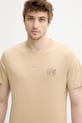 Solid t-shirt bawełniany PAX beżowy 21108605.160920