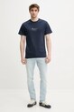 Solid tricou din bumbac PEDRO 21108606.194010 bleumarin ZS25