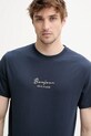 Solid tricou din bumbac PEDRO bleumarin 21108606.194010
