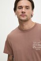 Бавовняна футболка Solid OSBOURNE коричневий 21108511.181314