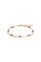 ANIA KRUK női aranyozott ezüst karkötő korall DUO arany SMIAN0775Z
