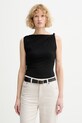 Marc O'Polo top pentru femei, cu vâscoză negru 5000014099