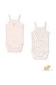 Fanga Fontana боди за бебе от памук FIO 2 PACK STRAP BODY OCS 2 броя розов FA100065