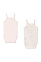 Fanga Fontana боди за бебе от памук FIO 2 PACK STRAP BODY OCS 2 броя FA100065 розов ZS26