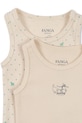 Момче Fanga Fontana боди за бебе от памук FIO 2 PACK SL BODY OCS 2 броя FA100063 бежов