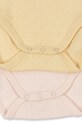 Fanga Fontana боди за деца от памук PERLA 2 PACK SS BODY OCS 2 броя жълт FA100079