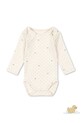 Fanga Fontana боди за бебе от памук BELLO DUE LS BODY OCS бежов FA100082