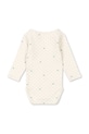 Fanga Fontana боди за бебе от памук BELLO DUE LS BODY OCS FA100082 бежов ZS26