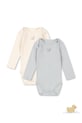 Fanga Fontana боди за бебе от памук PERLA 2 PACK LS BODY OCS 2 броя бежов FA100084