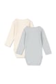 Fanga Fontana боди за бебе от памук PERLA 2 PACK LS BODY OCS 2 броя FA100084 бежов ZS26