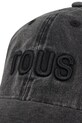 Tous czapka z daszkiem damska bawełniana 2002376151 czarny ZS26