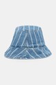 Marc O'Polo bucket hat damski bawełniany niebieski 5000010255