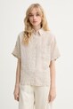 Marc O'Polo Πουκάμισο γυναικείο λινό μπεζ 5000014082