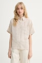 Marc O'Polo Πουκάμισο γυναικείο λινό μπεζ 5000014082
