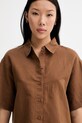 Marc O'Polo safari košile dámská se lnem hnědá 5000009839