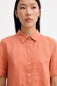 Marc O'Polo košeľa safari dámska ľanová oranžová 5000014553