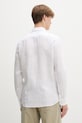 Ρούχα Marc O'Polo πουκάμισο ανδρικό λινό 5000013949 λευκό