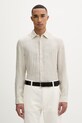 Marc O'Polo koszula męska lniana beżowy 5000013950