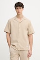 Marc O'Polo koszula męska bawełniana beżowy 5000010060