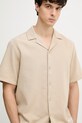 Marc O'Polo koszula męska bawełniana beżowy 5000010060