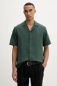 Marc O'Polo πουκάμισο ανδρικό βαμβακερό πράσινο 5000010060