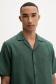 Marc O'Polo πουκάμισο ανδρικό βαμβακερό πράσινο 5000010060