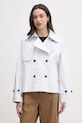Save The Duck krótki trencz damski GARBO biały D32665W.GRIN22
