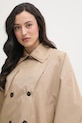 Save The Duck krótki trencz damski GARBO beżowy D32665W.GRIN22