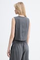 Ρούχα Marc O'Polo Γιλέκο γυναικείο με λινό 5000014052 γκρί