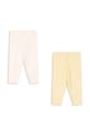 Fanga Fontana legginsy dziecięce PERLA 2 PACK PANTS OCS FA100083 żółty ZS26