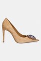 Jeffrey Campbell szpilki zamszowe MARITSA U335.10.001 brązowy SS26