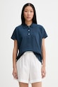Marc O'Polo πόλο γυναικείο με βαμβάκι σκούρο μπλε 5000014127