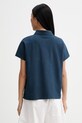 Ρούχα Marc O'Polo πόλο γυναικείο με βαμβάκι 5000014127 σκούρο μπλε