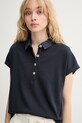 Marc O'Polo πόλο γυναικείο βαμβακερό σκούρο μπλε 5000014197