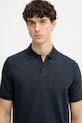 Marc O'Polo polo męskie z bawełną granatowy 5000013992