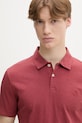 Marc O'Polo polo męskie bawełniane czerwony 5000013986