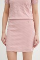 Silvian Heach spódnica KUNDRA z elastanem różowy GPP26271MG