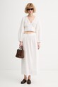 Marc O'Polo spódnica bawełniana 5000010143 biały ZS26