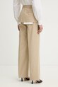 Odzież Silvian Heach spodnie straight damskie bawełniane SPANIT CVP26025PA beżowy