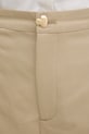 Silvian Heach spodnie straight damskie bawełniane SPANIT beżowy CVP26025PA