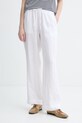 Marc O'Polo nohavice dámske bavlnené biela 5000014018