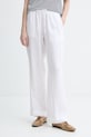 Marc O'Polo nohavice dámske bavlnené biela 5000014018