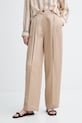 Marc O'Polo spodnie damskie z dodatkiem lnu beżowy 5000014070