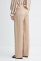 Odzież Marc O'Polo spodnie damskie z dodatkiem lnu 5000014070 beżowy