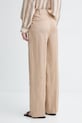 Odzież Marc O'Polo spodnie damskie z dodatkiem lnu 5000014070 beżowy